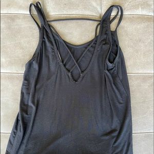 New! soft cotton tank top w/ criss cross back